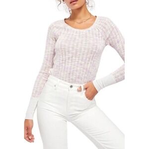 NWT Free People Space Out‎ Long Sleeve Knit Top